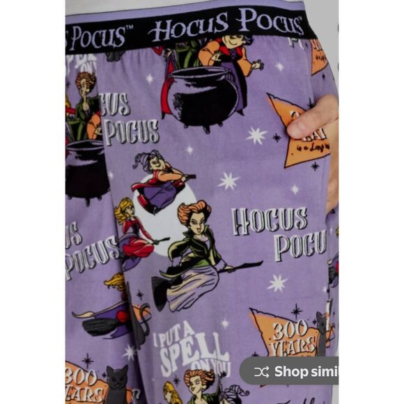 Nwt Disney Hocus Pocus Womens Lounge Pajama Sleep Pant With Pockets 3X - Picture 2 of 6